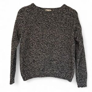 Forever 21 Black & White Marled Crewneck Sweater